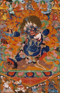  tibet - Yamantaka Zerstörer des Gottes des Todes tibetischer Buddhismus